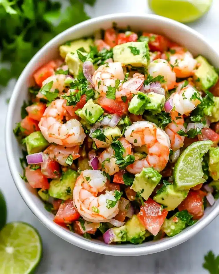 Zesty Lime Shrimp and Avocado Salad Recipe