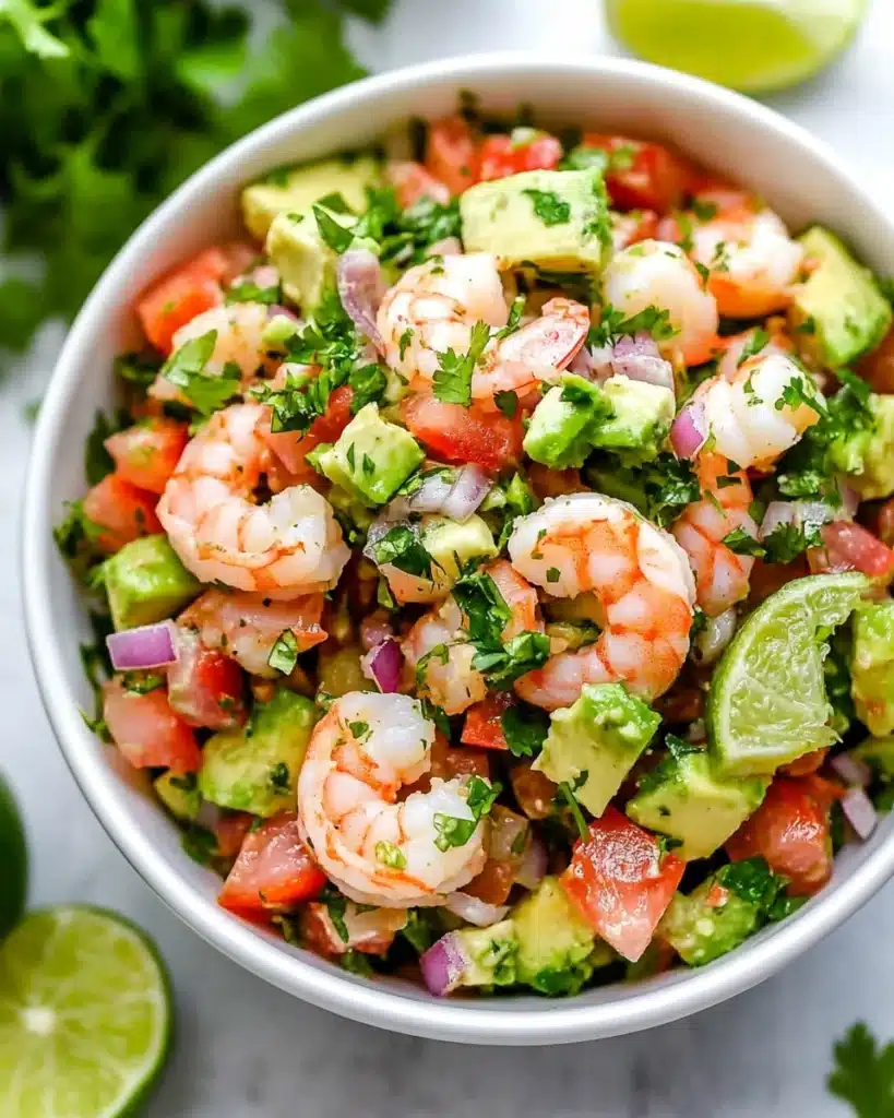 Zesty Lime Shrimp and Avocado Salad Recipe