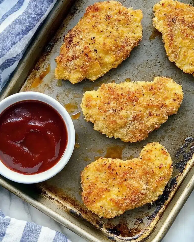 Three-Ingredient Crispy Oven Fried Chicken Tenders Recipe