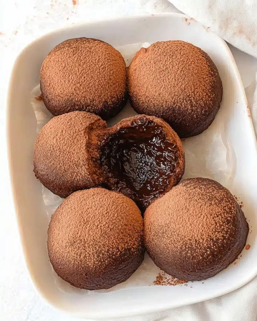 Chocolate Mochi with Chocolate Ganache Recipe
