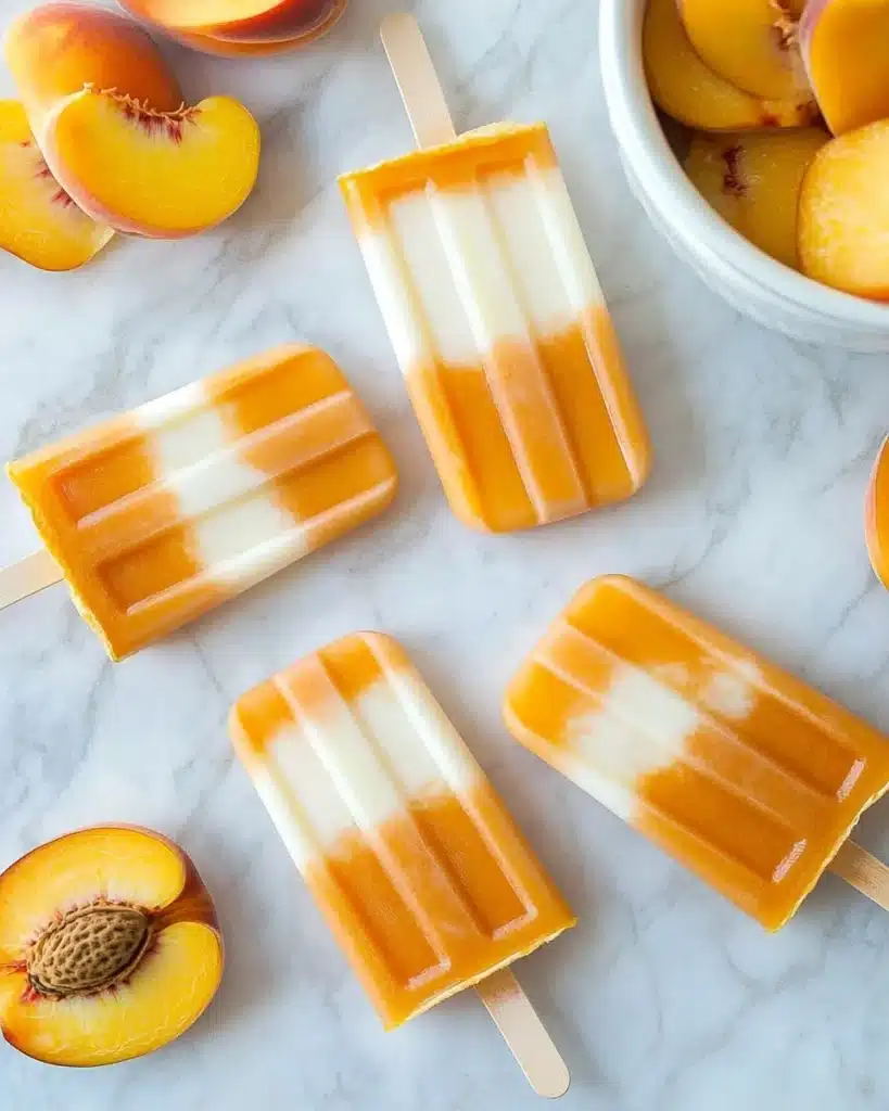3-Ingredient Healthy Peach Creamsicles Recipe