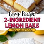 2 Ingredient Lemon Bars Recipe