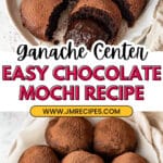 Chocolate Mochi with Chocolate Ganache Recipe