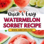 5-Minute Watermelon Sorbet Recipe