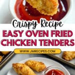 Three-Ingredient Crispy Oven Fried Chicken Tenders Recipe