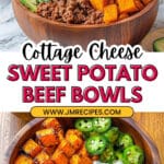Sweet Potato Beef Bowl with Cottage Cheese Recipe