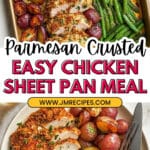 Parmesan Crusted Chicken Sheet Pan Dinner Recipe