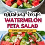 Watermelon Salad with Feta and Cucumber Recipe