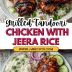 Grilled Tandoori Chicken with Indian-Style Rice Recipe
