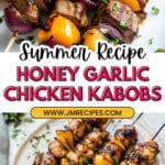 Honey Garlic Chicken Kabobs Recipe