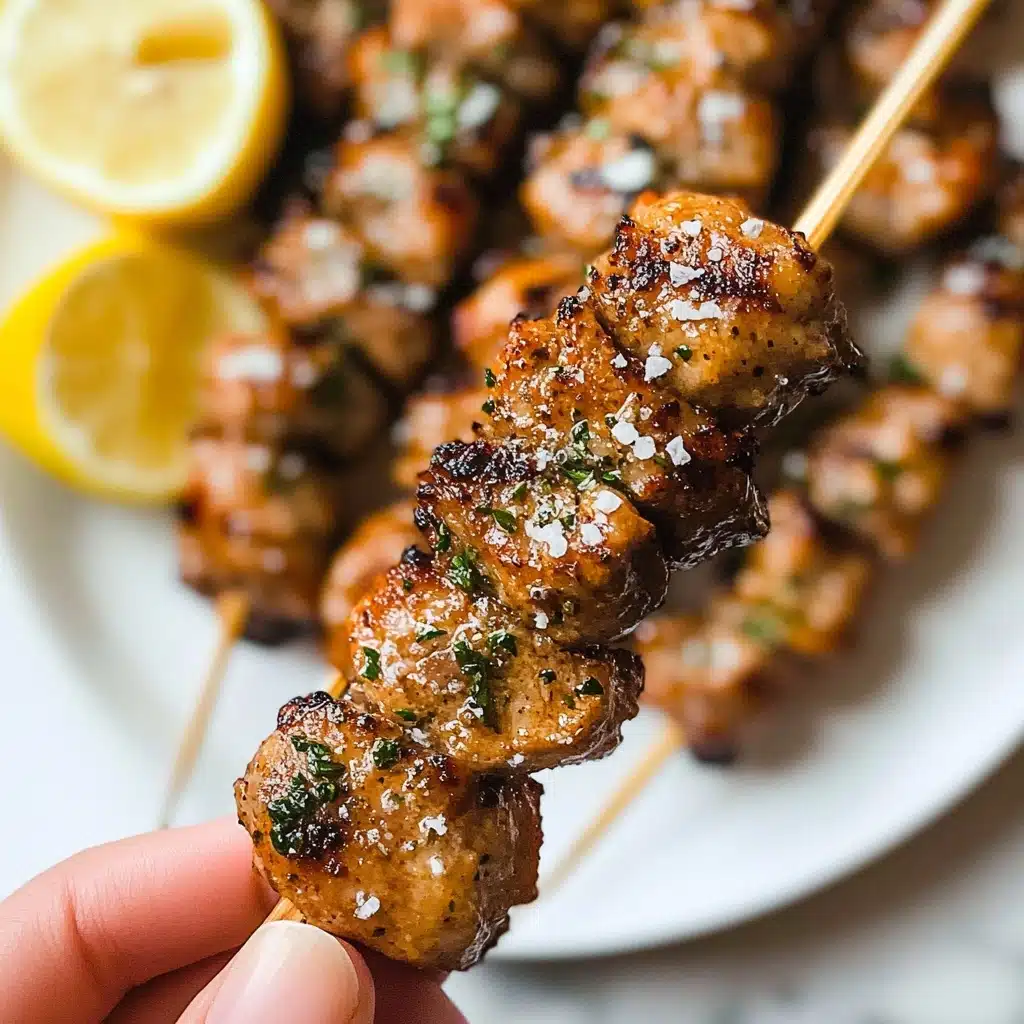 Garlic Parmesan Chicken Skewers Recipe - Recipe Image