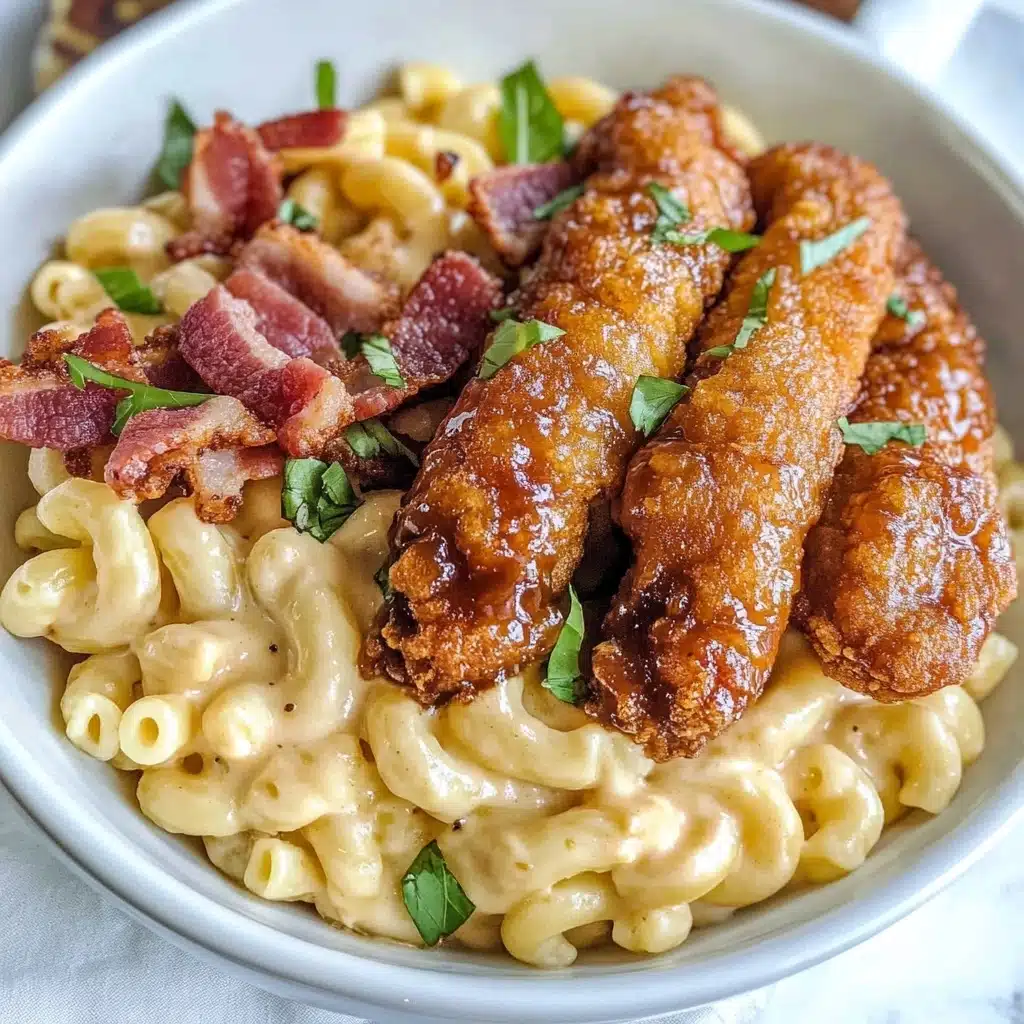 Honey Pepper Chicken Mac and Cheese Recipe - Recipe Image