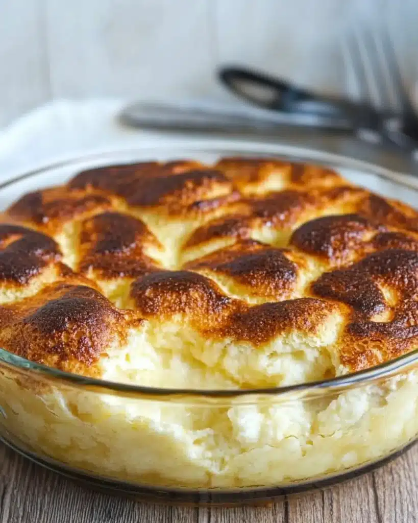 Custard Bread Pudding with Vanilla Sauce Recipe
