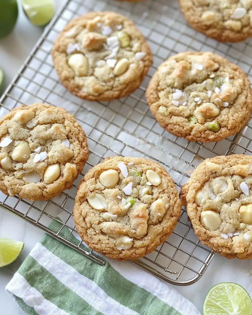 Lime-Coconut White Chip Macadamia Nut Cookies Recipe