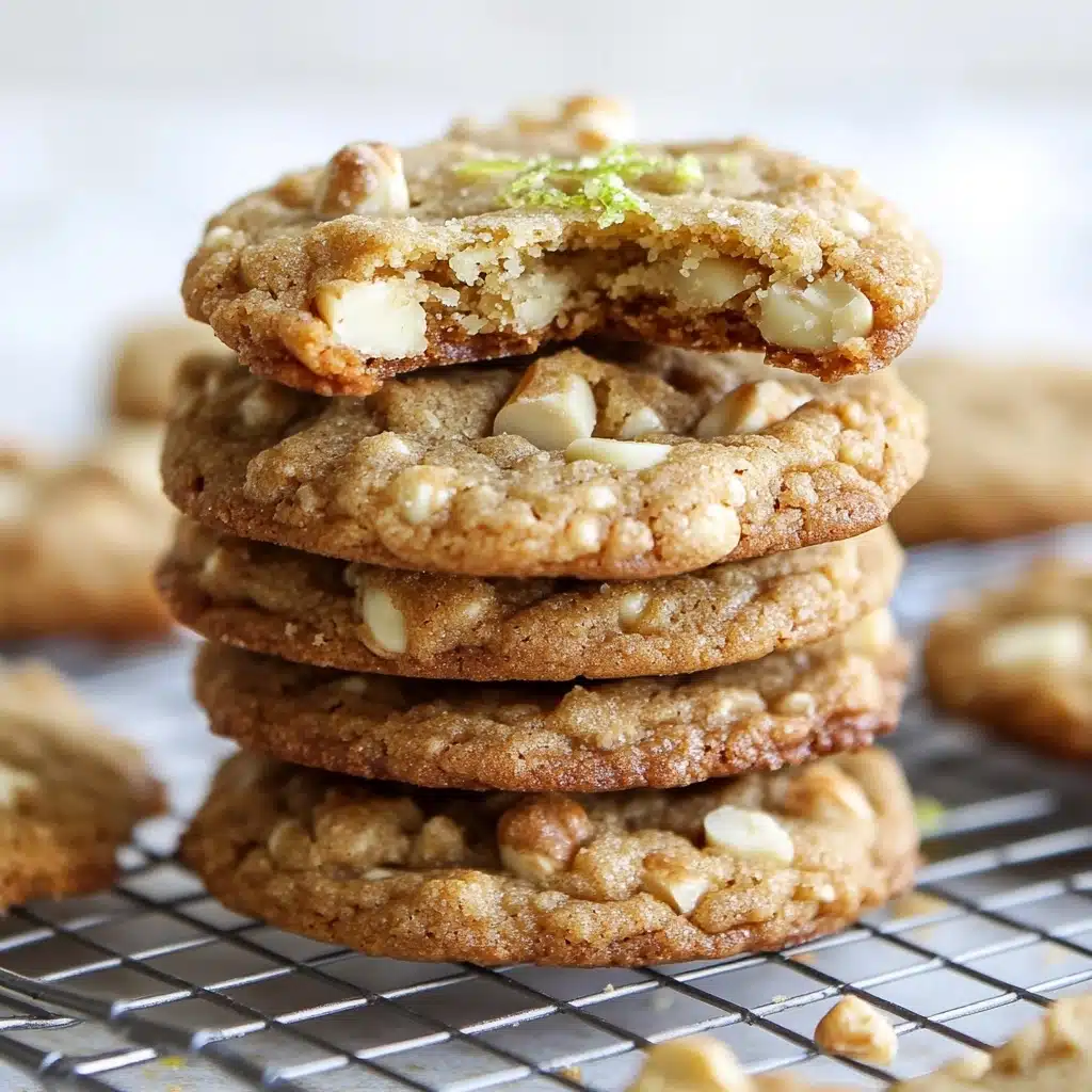 Lime-Coconut White Chip Macadamia Nut Cookies Recipe - Recipe Image