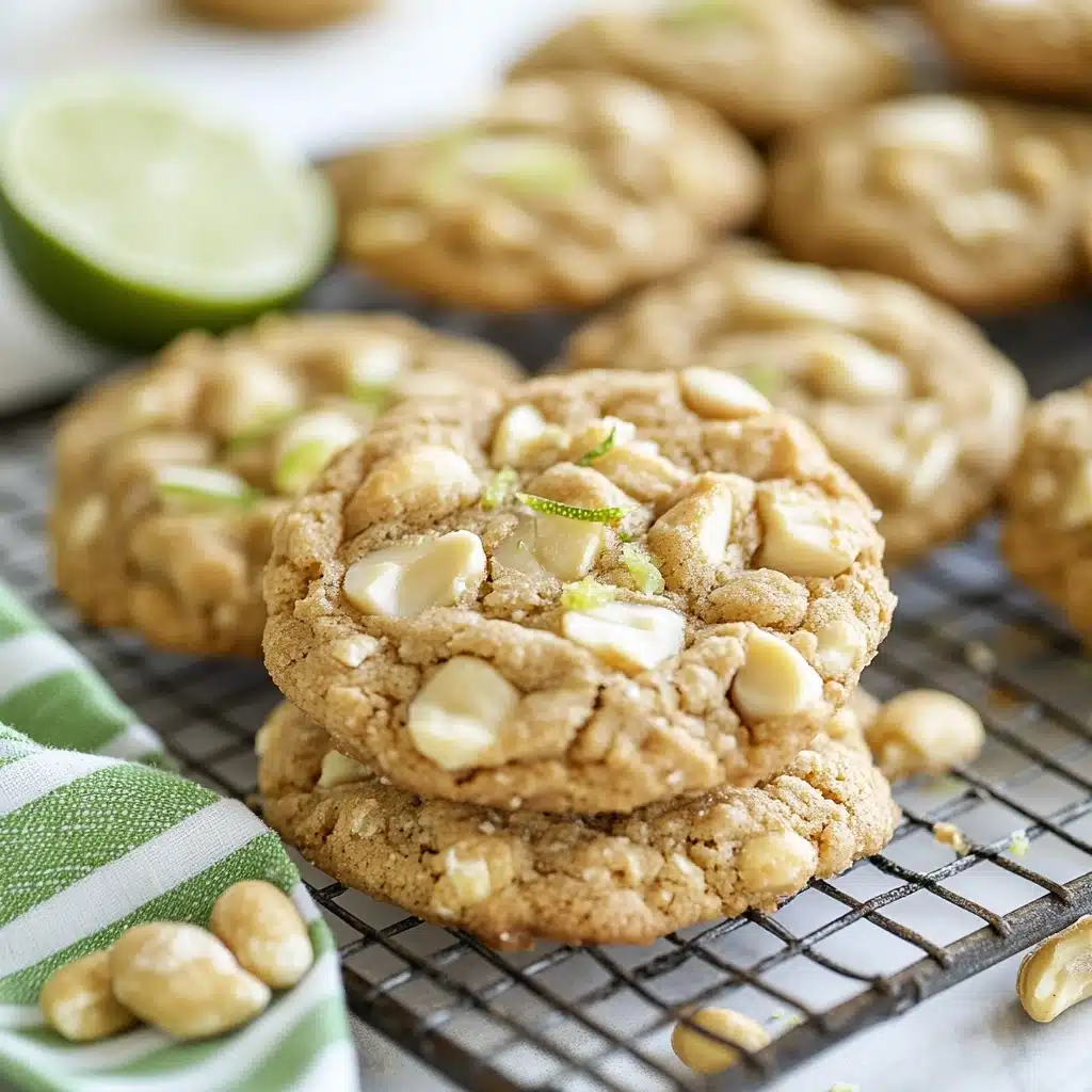 Lime-Coconut White Chip Macadamia Nut Cookies Recipe - Recipe Image