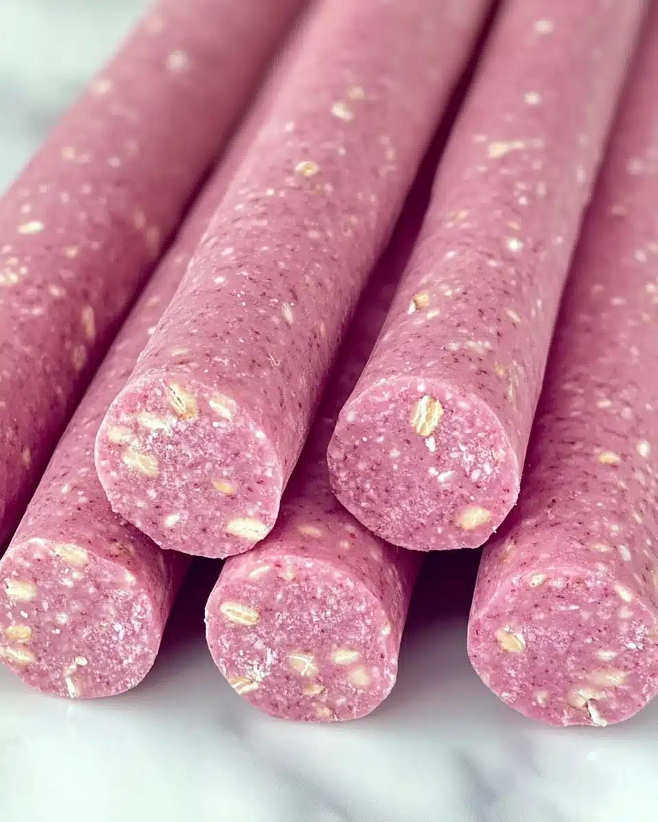 Strawberry Oat Smoothie Sticks Recipe