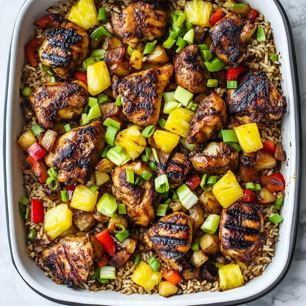 Caribbean Jerk Chicken with Pineapple-Coconut Rice Recipe - Recipe Image