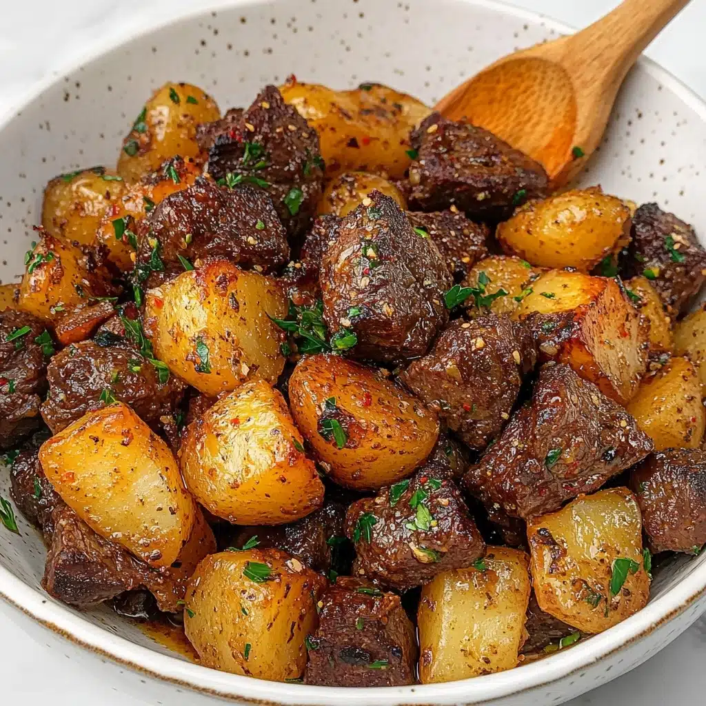 Garlic Butter Steak and Potatoes Recipe - Recipe Image