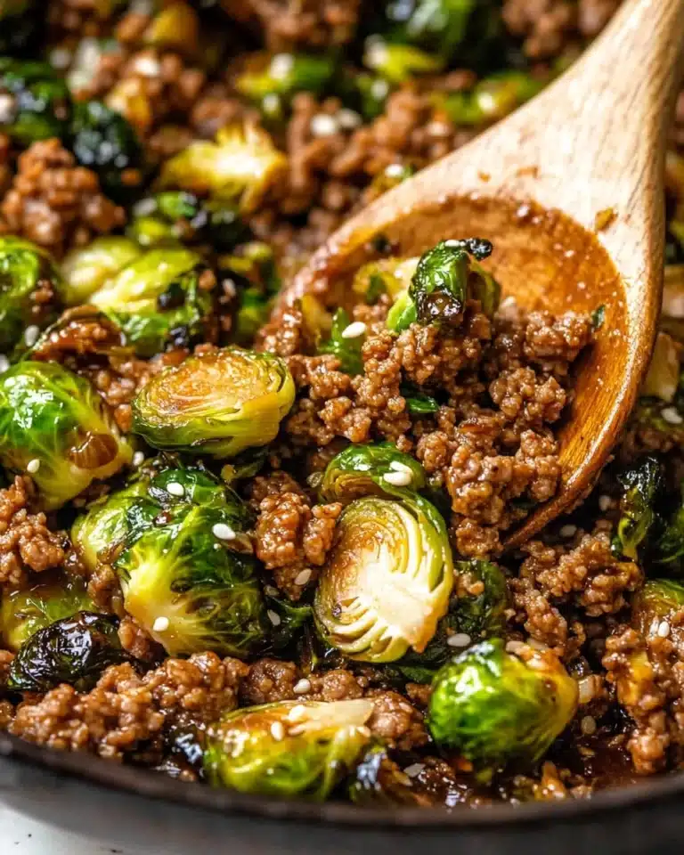 Ground Beef and Brussels Sprouts Recipe