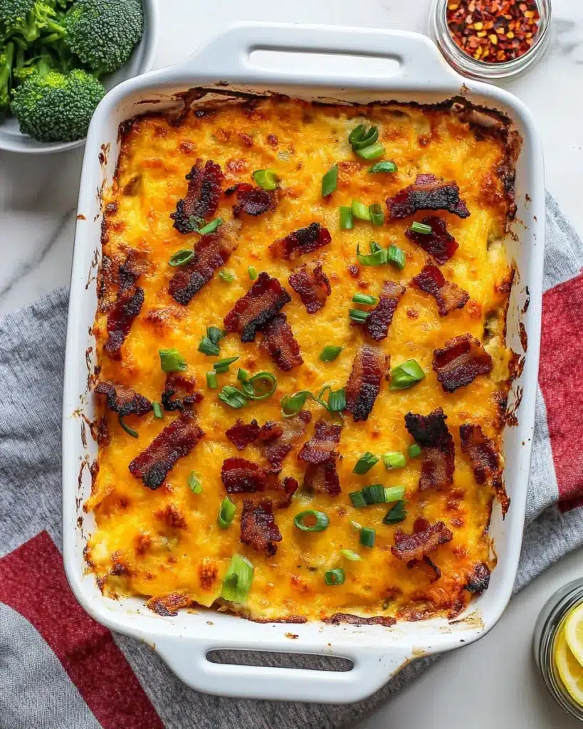 Cheesy Loaded Meatloaf Casserole Recipe