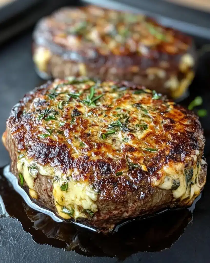 Cheese-Crusted Grilled Steaks Recipe