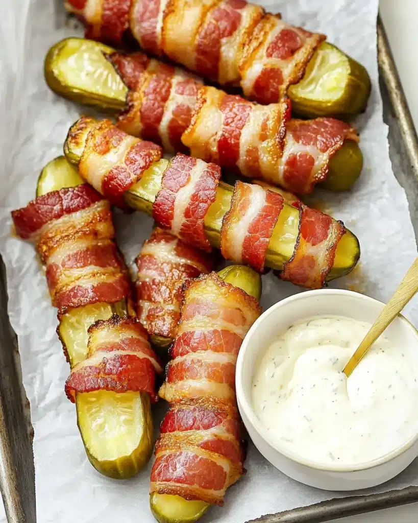 Bacon Wrapped Pickles (AKA Pickle Fries) Recipe
