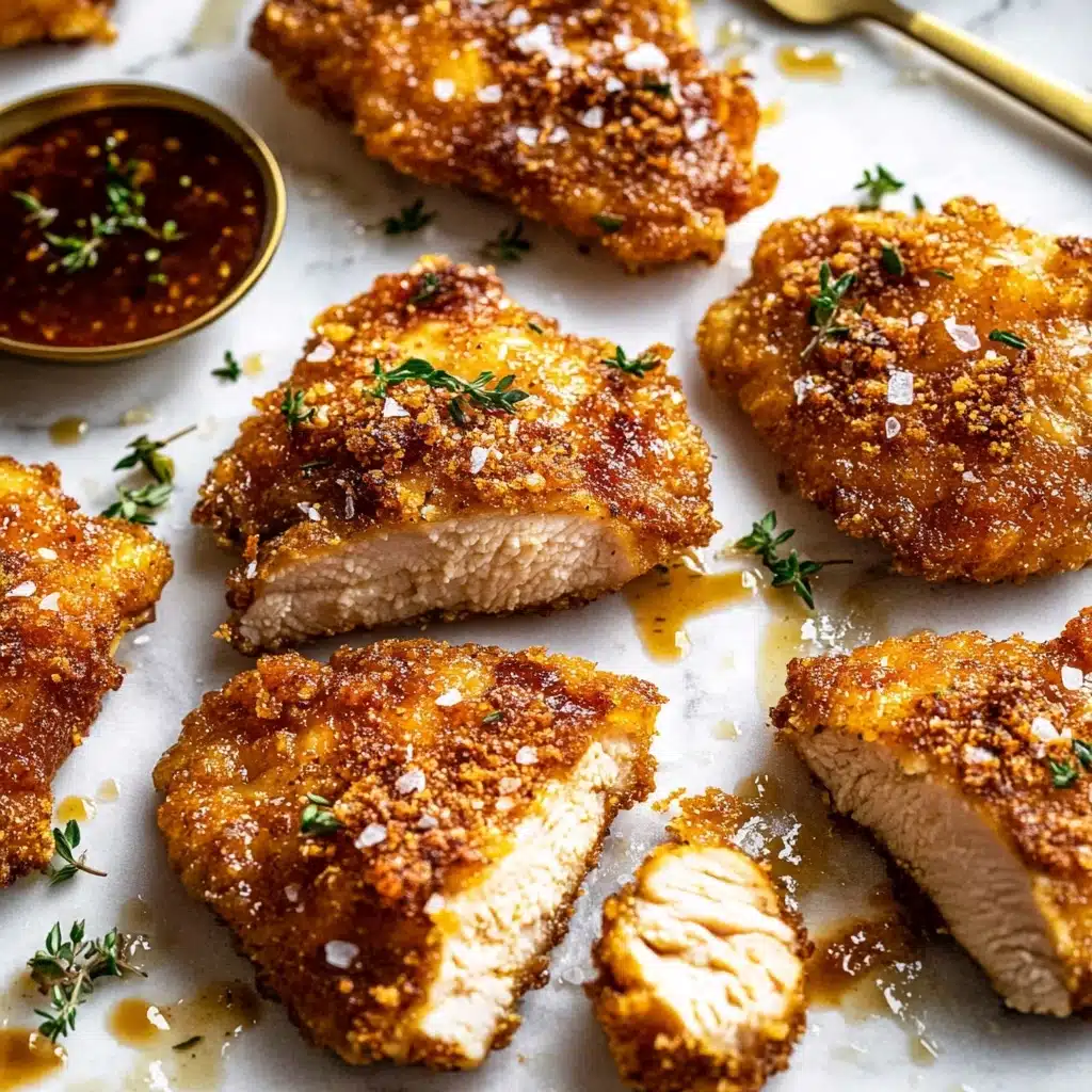 Baked Crunchy Hot Honey Chicken Recipe - Recipe Image