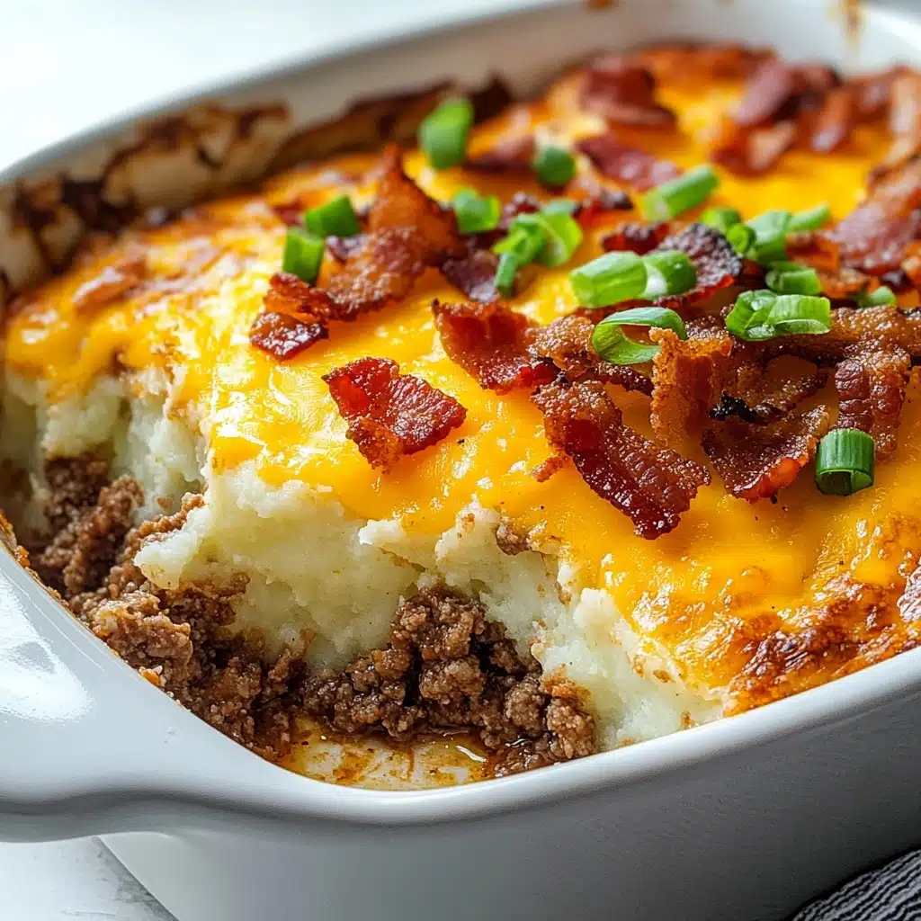 Cheesy Loaded Meatloaf Casserole Recipe - Recipe Image