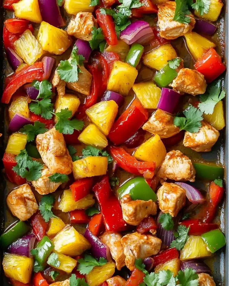 Sheet Pan Hawaiian Chicken Recipe