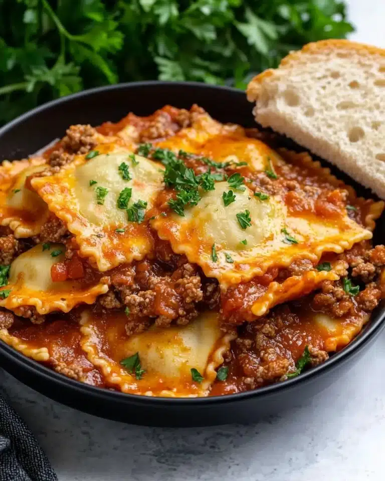 Slow Cooker Lasagna with Ravioli Recipe