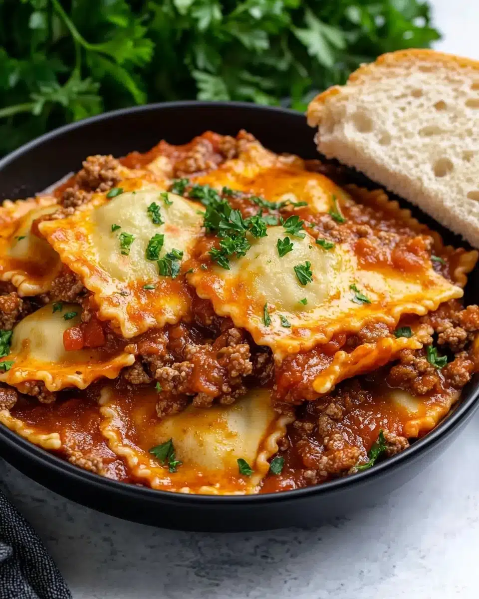 Slow Cooker Lasagna with Ravioli Recipe