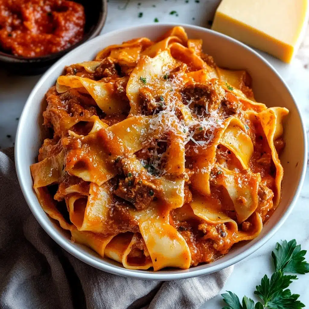 Creamy Calabrian Chili Pappardelle with Sausage & Fennel Recipe - Recipe Image