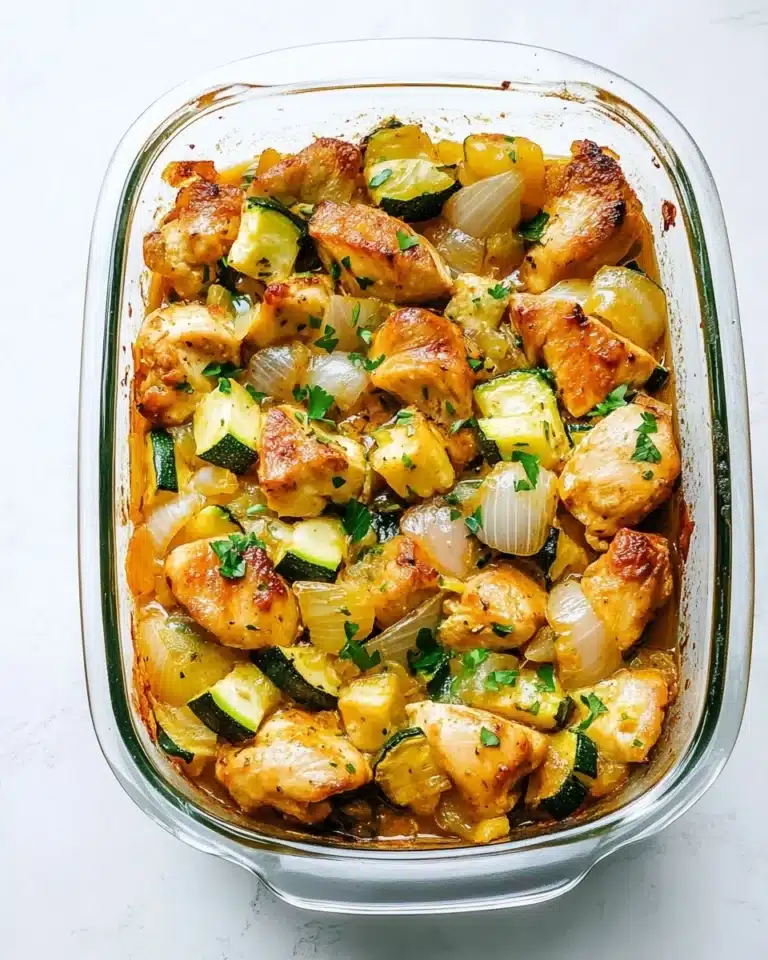 Easy Baked Chicken and Zucchini Recipe
