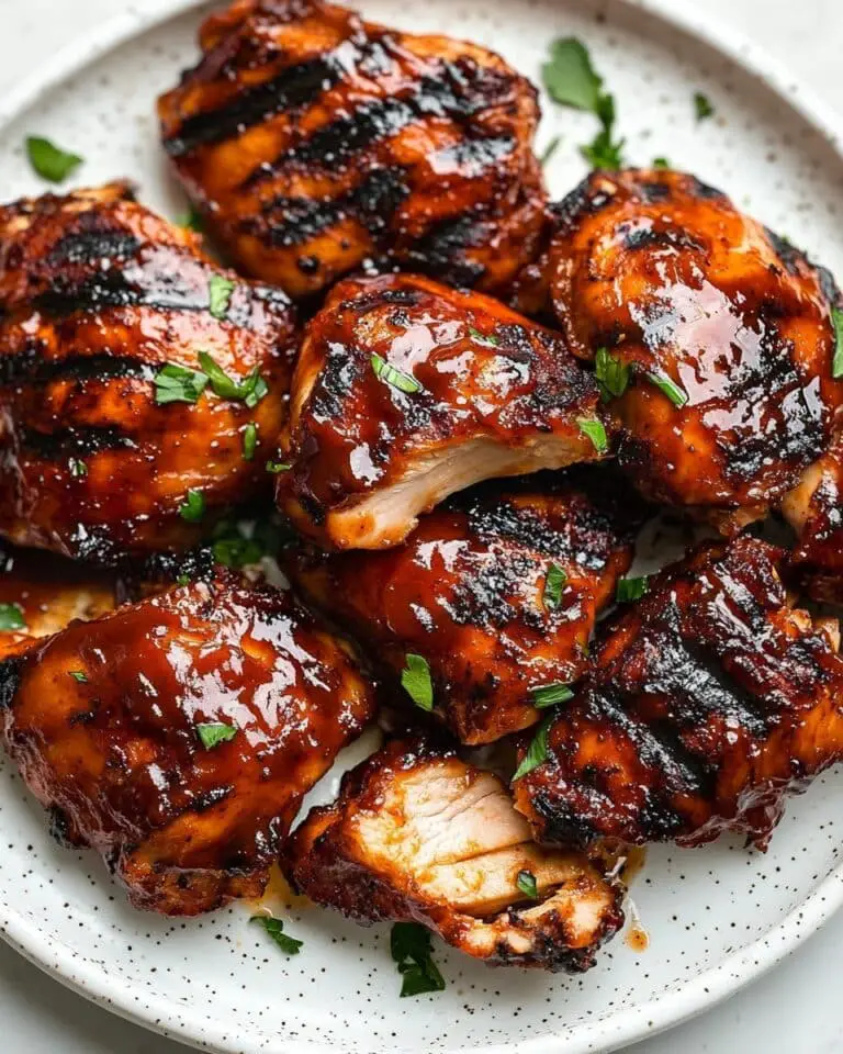 Caramelized BBQ Chicken Thighs in the Oven Recipe