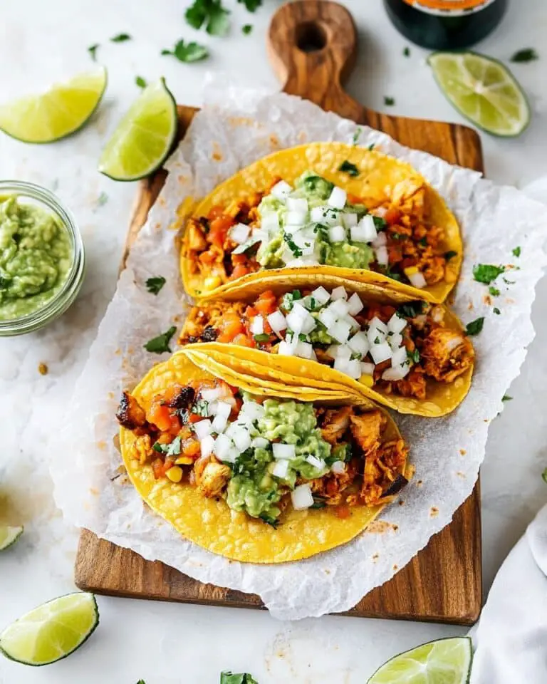 Chicken Street Tacos with Onion Salsa Recipe