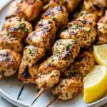 Garlic Parmesan Chicken Skewers Recipe