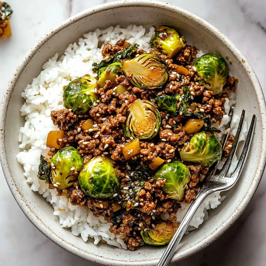 Ground Beef and Brussels Sprouts Recipe - Recipe Image