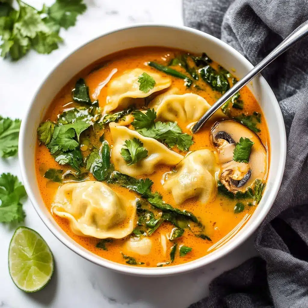 Red Curry Dumpling Soup Recipe - Recipe Image
