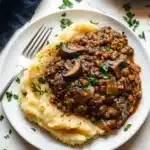 Lentil Mushroom Stew over Mashed Potatoes Recipe