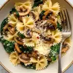 Spinach & Mushroom Pasta Recipe