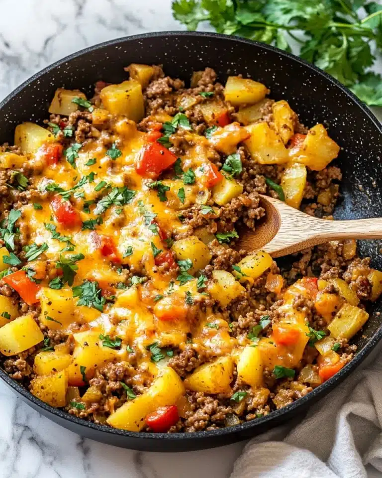Mexican Ground Beef and Potato Skillet Recipe