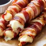 Bacon Wrapped Mozzarella Cheese Sticks Recipe