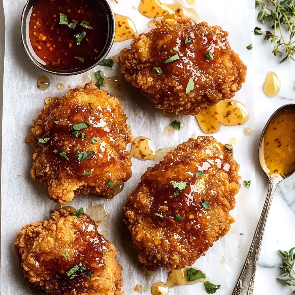Baked Crunchy Hot Honey Chicken Recipe - Recipe Image