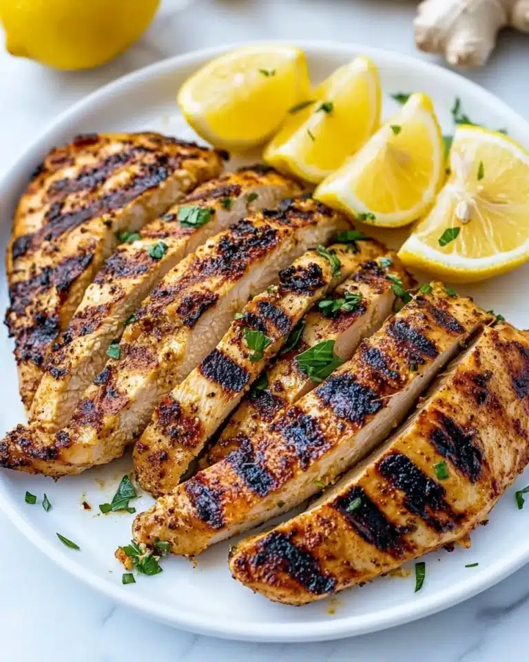 Grilled Juicy Ginger-Lemon Chicken Recipe
