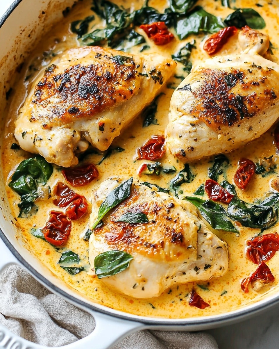 A white pan with two curved handles holds four cooked chicken pieces, each seasoned with black pepper and dried herbs. The chicken has a light golden brown color on some parts with slight charring, showing a mix of white and brown textures. The pan contains some golden oil and browned bits around the chicken. The pan is set on a white marbled surface. photo taken with an iphone --ar 4:5 --v 6.1
