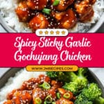 Sticky Garlic Gochujang Chicken Recipe