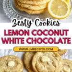 Lemon Coconut White Chocolate Cookies Recipe