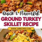 Simple Ground Turkey Pepper Skillet Recipe