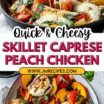 Skillet Caprese Peach Chicken Recipe